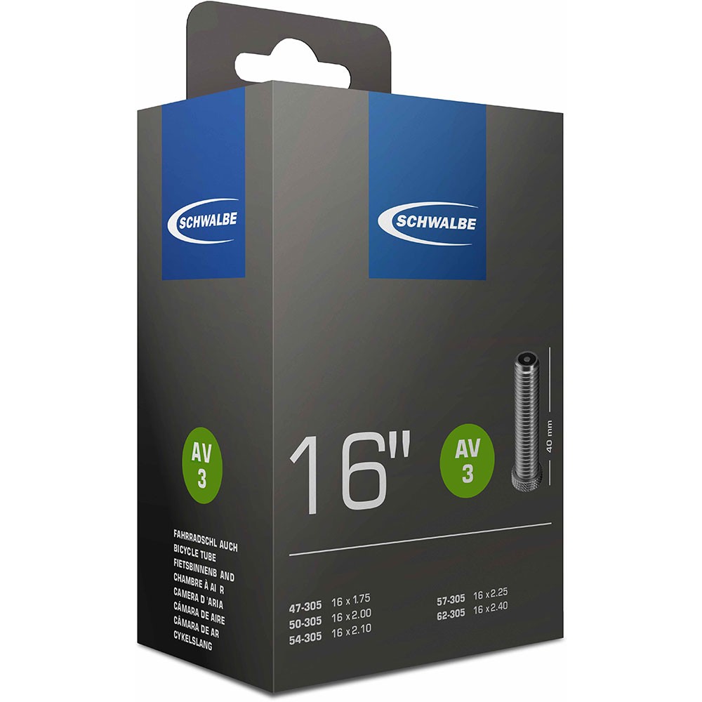 Schwalbe 16/" 305 x 47//62 Schrader Valve 40mm Bicycle Tube